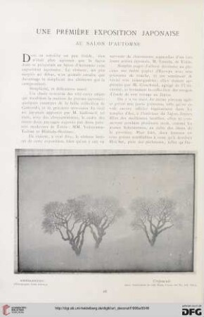 Une première exposition japonaise au Salon d'Automne