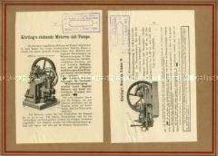 Stehende Motoren mit Pumpen