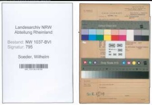 Entnazifizierung Wilhelm Soeder , geb. 02.06.1896 (Werkmeister)