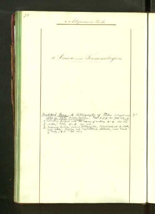 3. Lexica und Terminologien.