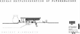 Plüderhausen: Empfangsgebäude Giebelansicht