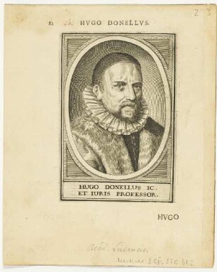 Bildnis des Hugo Donellus