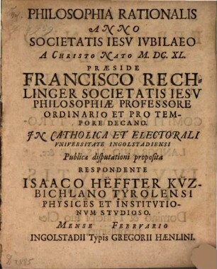 Philosophia rationalis