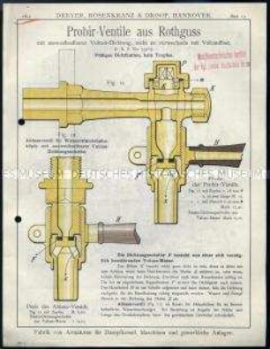 Probir-Ventile aus Rothguss