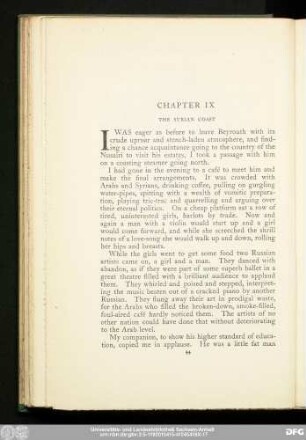 Chapter IX The Syrian Coast
