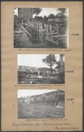 Fertige Untersuchungsgrube im Lokalbahnhof Ham