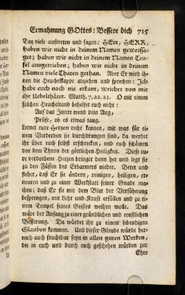 715-724, Lernet eure Herzen recht kennen, mit was fuer einem ...