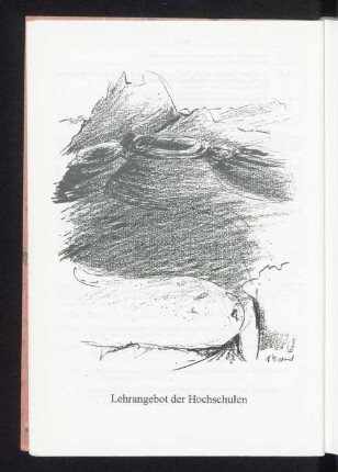 Lehrangebot der Hochschulen