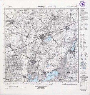 2547 (alte Nr.: 1143) Woldegk, Meßtischblatt (4 cm - Karte)
