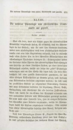 651-667 Die moderne Phrenologie vom philosophischen Standpunkte aus geprüft : dritter Artikel