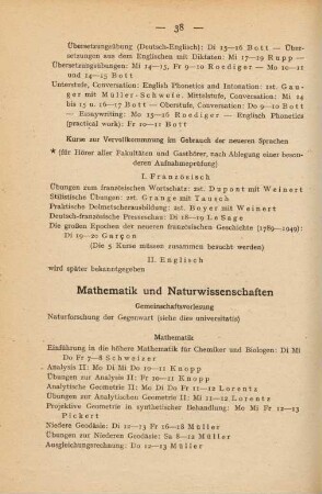 38-43, Mathematik und Naturwissenschaften