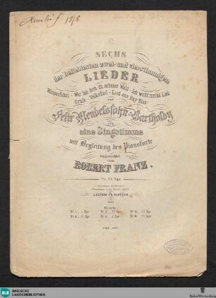 2: Wer hat dich du schöner Wald