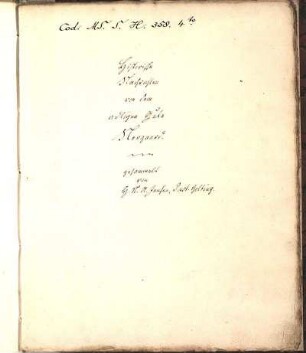 Historische Nachrichten von dem adeligen Gute Norgaard
