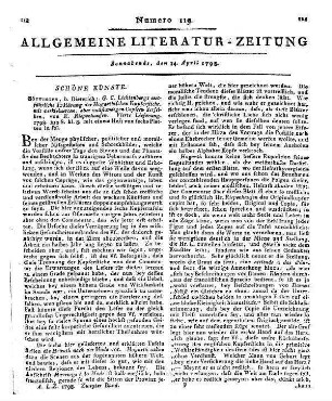 Lichtenberg, G. C.: Ausführliche Erklärung der Hogarthischen Kupferstiche. Lfg. 4. Mit verkleinerten aber vollständigen Copien derselben von E. Riepenhausen. Göttingen: Dieterich 1798
