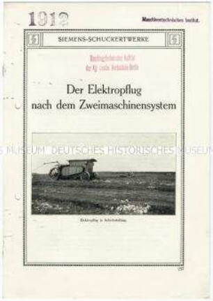 Elektropflüge im Zweimaschinensystem