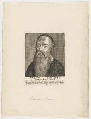 Bildnis des Menno Simonis