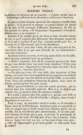 Dixième vigile. Souffrances de l‘étudiant mis en bouteille …