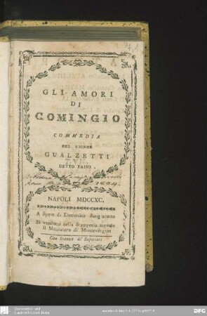 Gli amori di Comingio