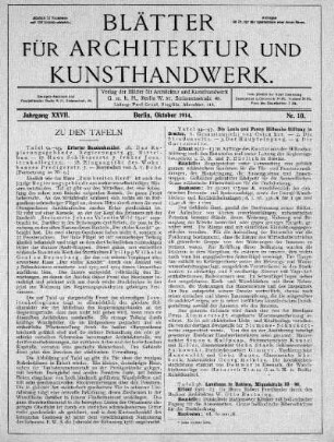 Nr. 10., Oktober 1914