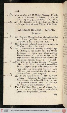 Asiatisches Russland, Tartarey, Sibirien (Nr. 662-671)