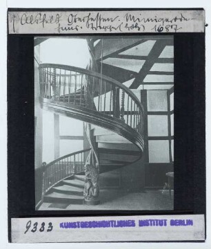 Alsfeld, Minnigerode-Haus : Innenansicht, Treppe