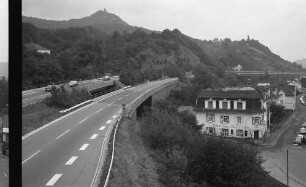 Königswinter: Autobahn am Siebengebirge