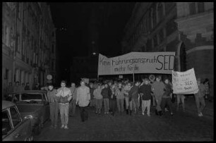 Montagsdemonstration, Innere Lauenstraße, Bautzen