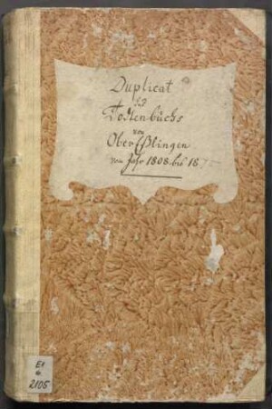 Totenregister I Oberesslingen/ Hegensberg (bis1844)/ Kimmichsweiler