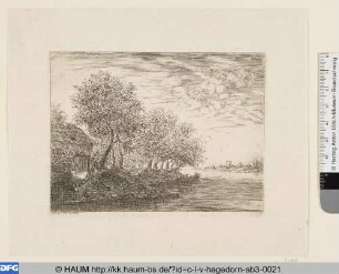 Landschaft mit Boot