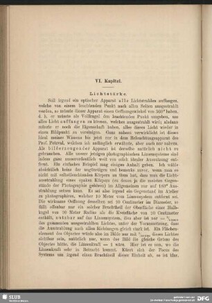 VI. Kapitel. Lichtstärke