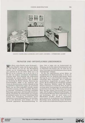 Privater und öffentlicher Lebenskreis