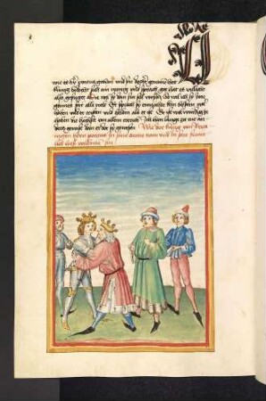 Der König von Britannien umarmt Pontus zur Begrüßung