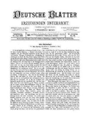 Die Stillarbeit : (Fortsetzung)
