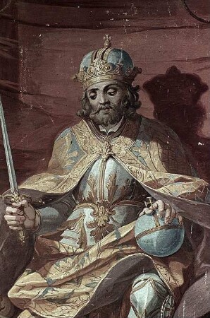 Die Heiligen Norbert und Bernhard vor Kaiser Lothar