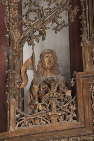 Lorcher Hochaltar — Heiliger Georg (linker Schreinwächter)