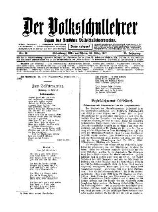 Zum Volkstrauertag : (Sonntag, 13. März)