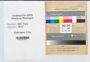Entnazifizierung Fritz Kolkmann , geb. 11.07.1890 (Landwirt)