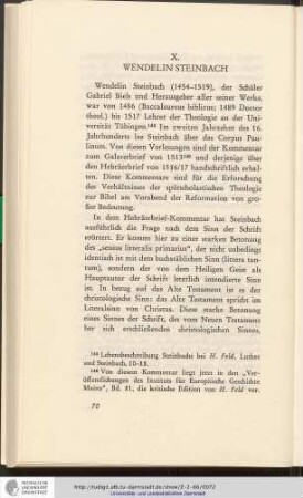 X. Wendelin Steinbach