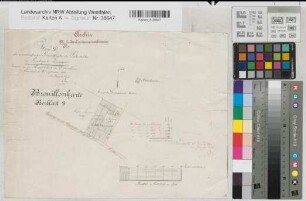 Ostenfelde (Ennigerloh), Teilung Osterwald, Bbl. 3 Brouillonkarte Verkaufsgrundstücke Enniger