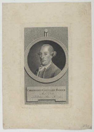 Bildnis des Christianus Gottlieb Berger
