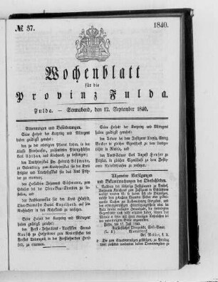 Nr. 37, Ausgabe vom 12. September 1840