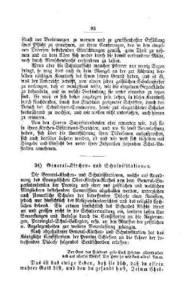 General-Kirchen- und Schulvisitationen : [IV. Elementarschulwesen]