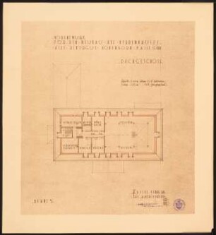 Herrenhaus Hohenborn bei Kassel Umbau: Grundriss DG 1:100