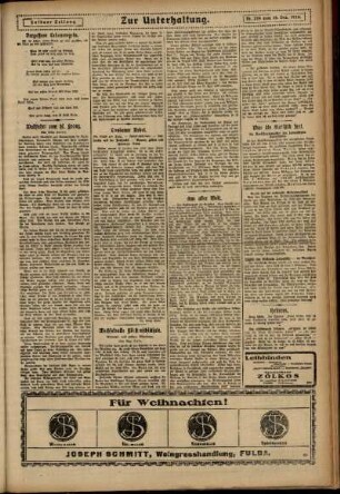Dritte Ausgabe vom Donnerstag, den 18. Dezember 1924.