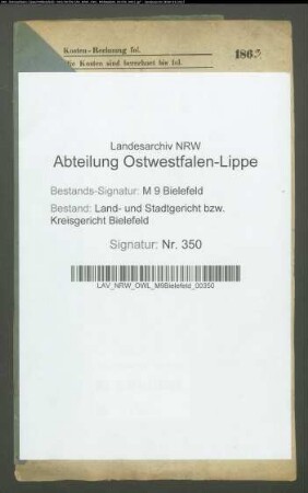 Zurmühlen, Jobst Heinrich, Kolon, Werther Nr. 97. Sielemann, Caroline Henriette, Sieker