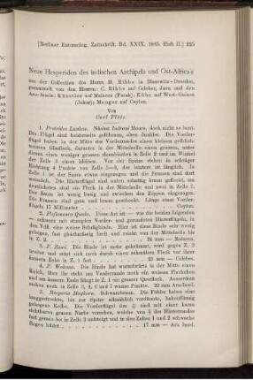 Neue Hesperiden des indischen Archipels und Ost-Africa's