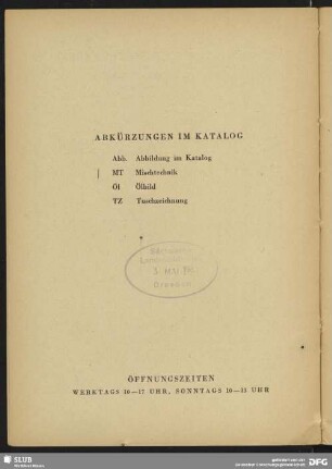 Abkürzungen im Katalog