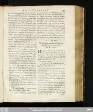 Cap. XXXIX. De Obiecto creationis in specie, & quidem primo de Angelis in genere.