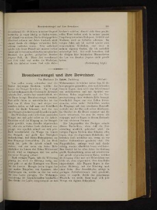 Brombeerstengel und ihre Bewohner.