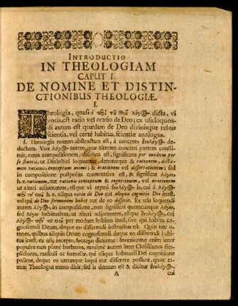 Introductio In Theologiam